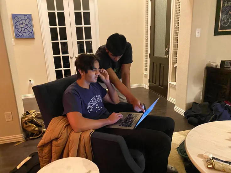 CAD team working on prototype 