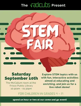 Radicubs STEM fair poster